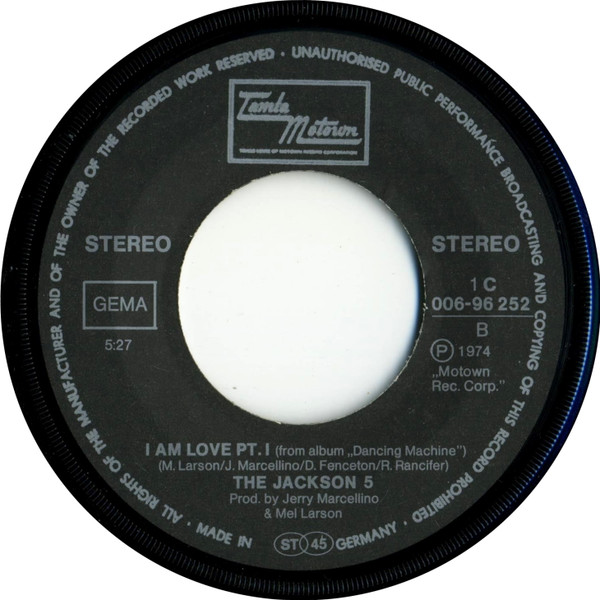 Cover zu The Jackson 5 - I Am Love | 1974 | Vinyl, 7