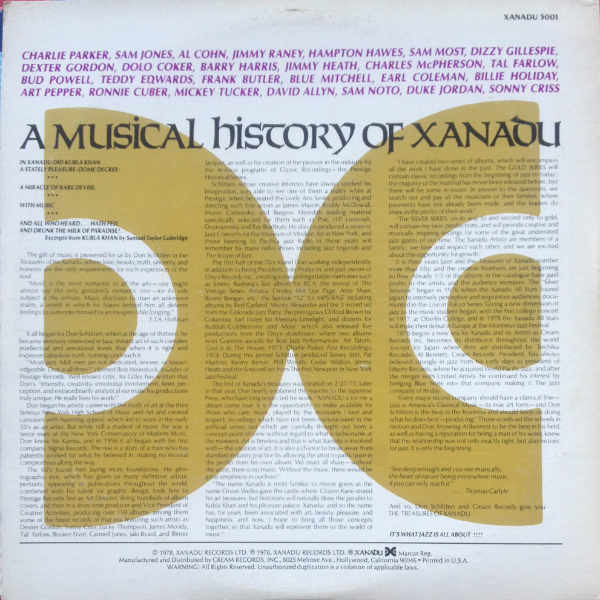 Cover zu Various - Four Decades Of Jazz (A Musical History Of Xanadu) | 1978 | Vinyl | Jazz | US Schallplatten Ankauf