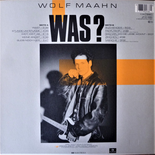 Cover zu Wolf Maahn - Was? | 1989 | Vinyl | Pop | Germany Schallplatten Ankauf