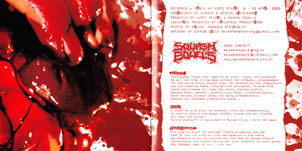 Cover zu Squash Bowels - Love Songs | 2005 | CD, Album | Rock | Poland