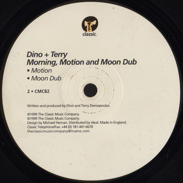 Cover zu Dino & Terry - Morning, Motion And Moon Dub | 1999 | Vinyl | Electronic | UK Schallplatten Ankauf
