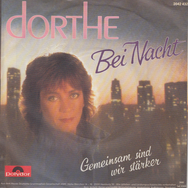 Cover zu Dorthe Kollo - Bei Nacht / Gemeinsam Sind Wir Stärker | 1982 | Vinyl | Pop | Germany Schallplatten Ankauf