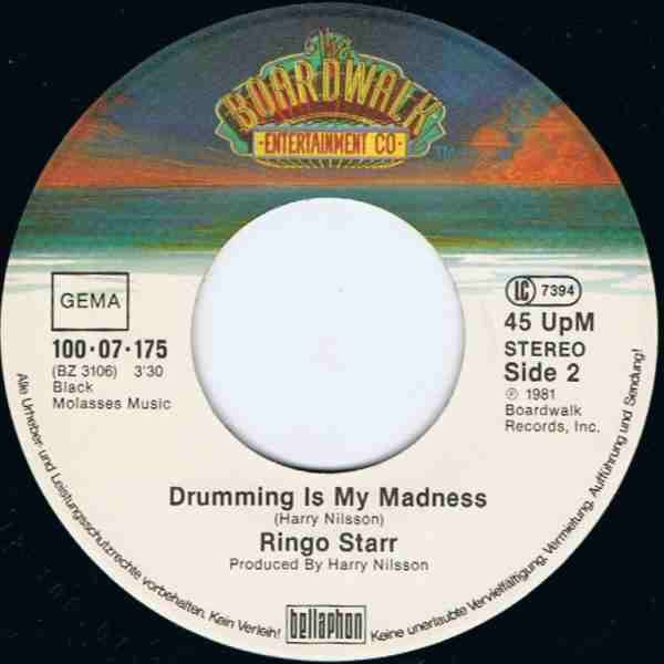 Cover zu Ringo Starr - Wrack My Brain | 1981 | Vinyl, Stereo, 45 RPM, 7