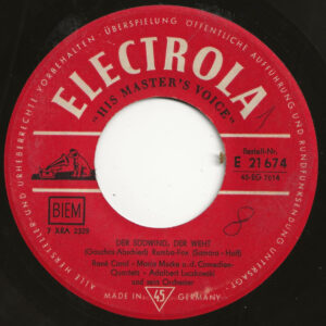 Bild Orchester Adalbert Luczkowski – Der Südwind, Der Weht / Du Kleines Schwalbenpaar | Vinyl, 45 RPM, 7″ | Pop, Folk, World, & Country | Germany Schallplatten Ankauf