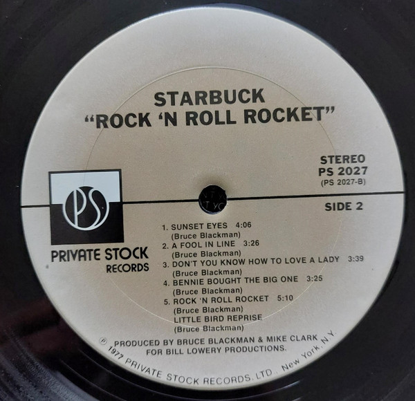 Cover zu Starbuck (2) - Rock 'N Roll Rocket | 1977 | Vinyl, LP, Album, Stereo | Rock, Pop | US