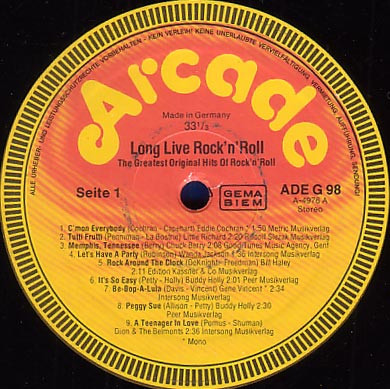 Cover zu Various - Long Live Rock'n Roll - The Greatest Original Hits Of Rock'n Roll | Vinyl | Rock | Germany