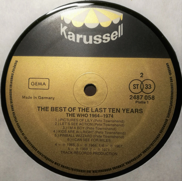 Cover zu The Who - '64 - '74 / The Best Of The Last Ten Years | 1975 | Vinyl | Rock | Germany