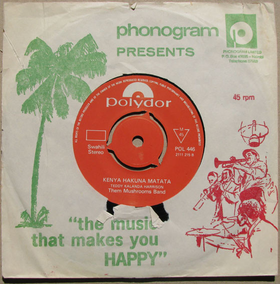 Cover zu Them Mushrooms Band - Mombasa / Kenya Hakuna Matata | 1979 | Vinyl | Jazz, Funk / Soul, Folk, World, & Country | Kenya Schallplatten Ankauf