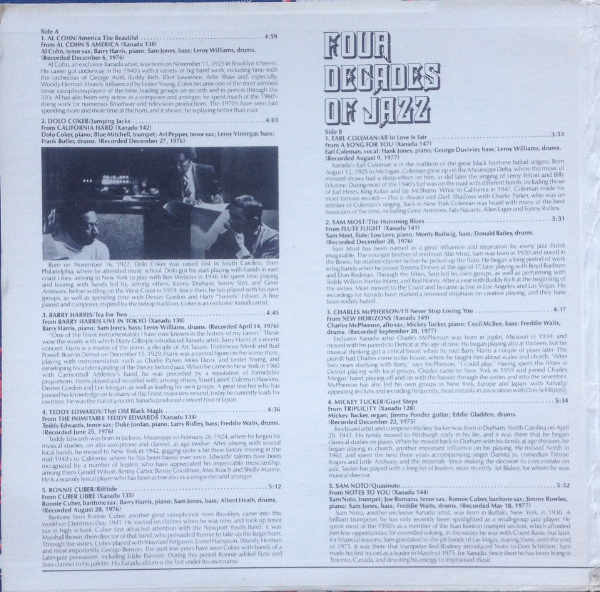 Cover zu Various - Four Decades Of Jazz (A Musical History Of Xanadu) | 1978 | Vinyl | Jazz | US