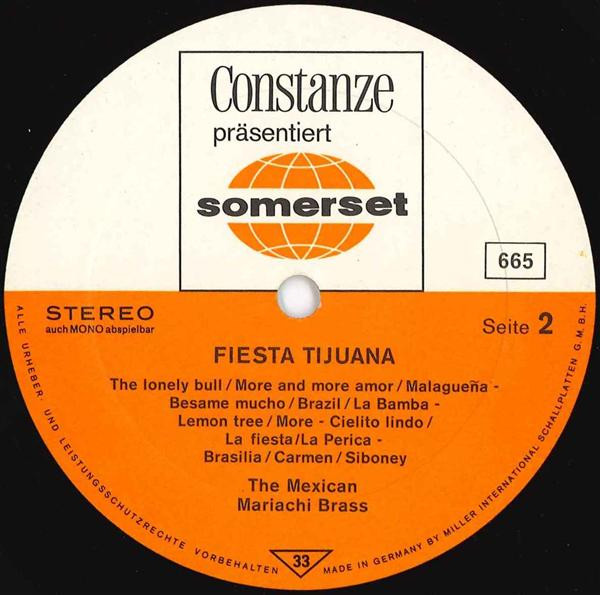 Cover zu The Mexican Mariachi Brass - Fiesta Tijuana | 1970 | Vinyl | Jazz, Latin | Germany