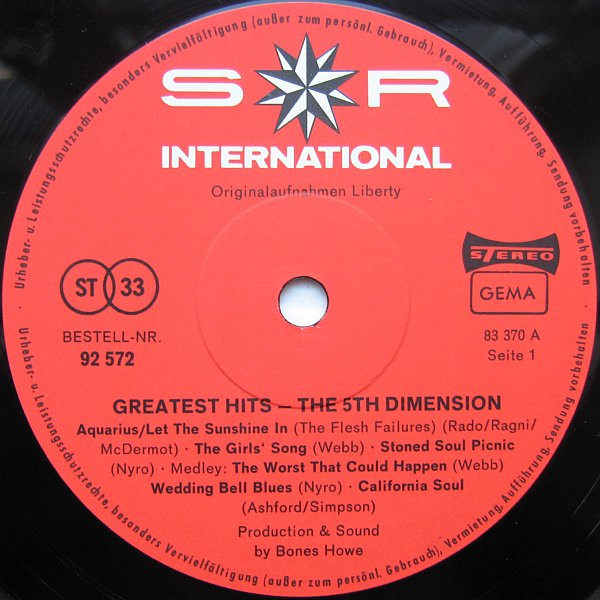 Cover zu The Fifth Dimension - The 5th Dimension Story | Vinyl | Funk / Soul | Germany