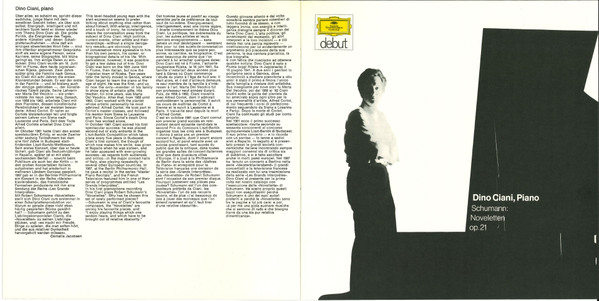 Cover zu Dino Ciani - Robert Schumann - Novelletten Op. 21 | 1969 | Vinyl | Classical | Germany