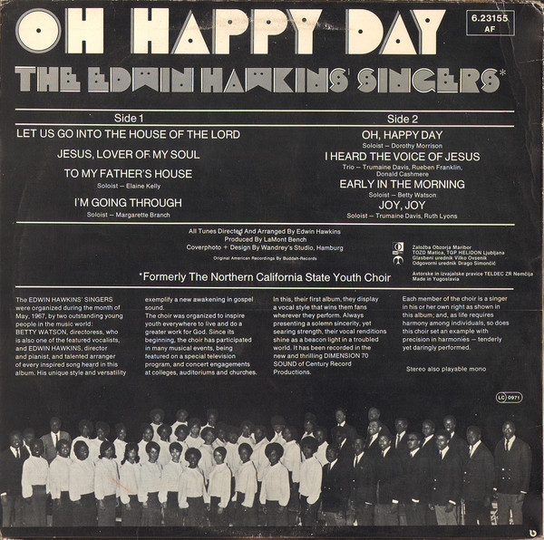 Cover zu Edwin Hawkins Singers - Oh, Happy Day | Vinyl | Funk / Soul | Yugoslavia