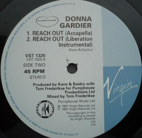 Cover zu Donna Gardier - Reach Out | 1991 | Vinyl | Electronic | UK