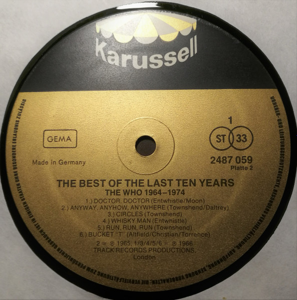 Cover zu The Who - '64 - '74 / The Best Of The Last Ten Years | 1975 | Vinyl | Rock | Germany