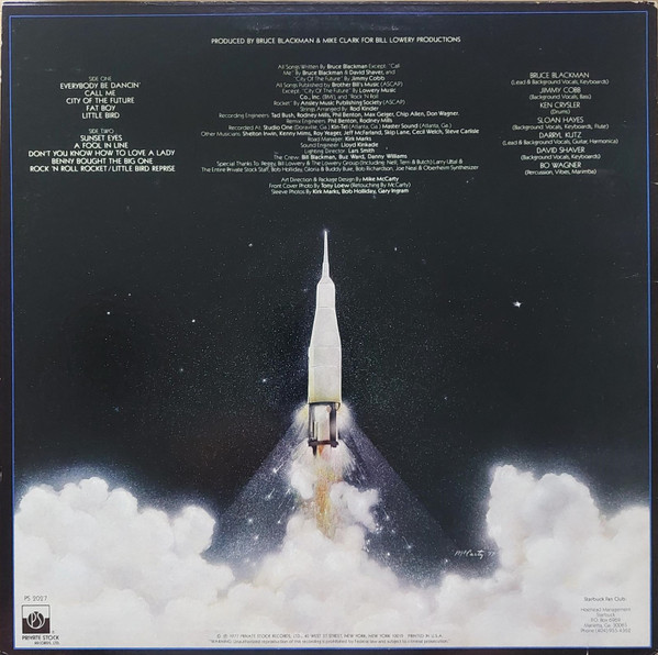Cover zu Starbuck (2) - Rock 'N Roll Rocket | 1977 | Vinyl, LP, Album, Stereo | Rock, Pop | US Schallplatten Ankauf