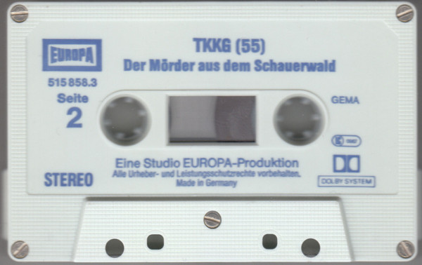 Cover zu Stefan Wolf - TKKG 55 - Der Mörder Aus Dem Schauerwald | 1987 | Vinyl | Non-Music | Germany
