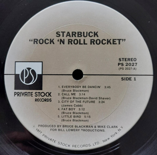 Cover zu Starbuck (2) - Rock 'N Roll Rocket | 1977 | Vinyl, LP, Album, Stereo | Rock, Pop | US
