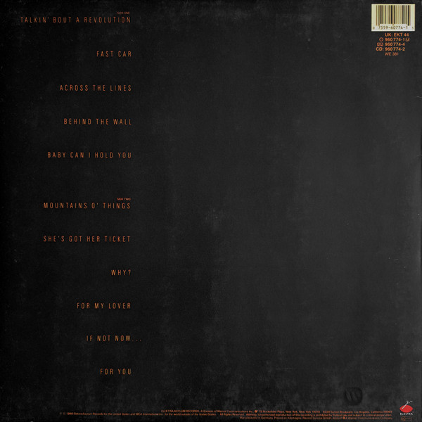 Cover zu Tracy Chapman - Tracy Chapman | LP, Album, RE | Rock | Europe