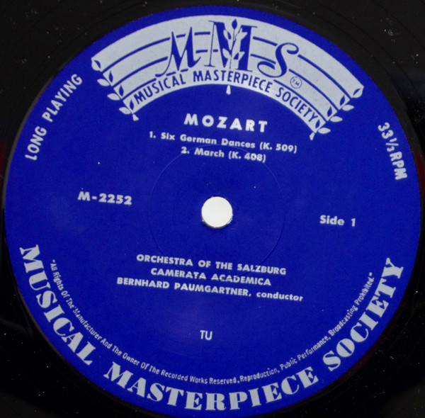 Cover zu Wolfgang Amadeus Mozart - Camerata Academica Salzburg, Bernhard Paumgartner - Mozart - Deutsche Tänze | Vinyl | Classical | Switzerland