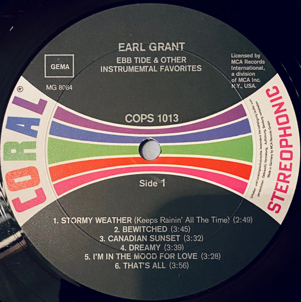 Cover zu Earl Grant - Ebb Tide And Other Instrumental Favorites | Vinyl | Jazz | Germany