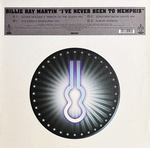 Cover zu Billie Ray Martin - I've Never Been To Memphis | 2001 | Vinyl | Electronic | Germany Schallplatten Ankauf