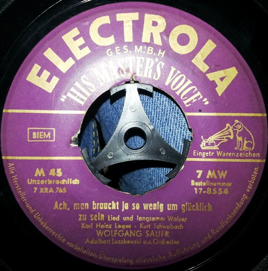 Cover zu Wolfgang Sauer - Aus Der Ferne Ruf Ich Dich / Ach, Man Braucht Ja So Wenig Um Glücklich Zu Sein | Vinyl | Pop | Germany