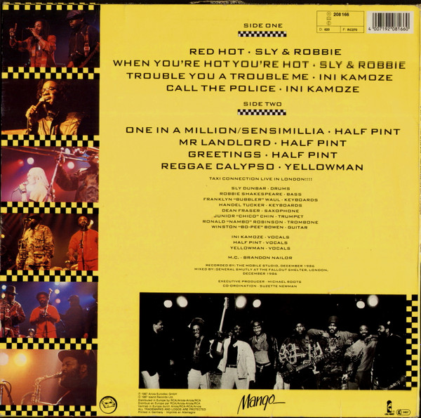 Cover zu Various - Taxi Connection Live In London!!!! | 1987 | Vinyl | Reggae | Europe