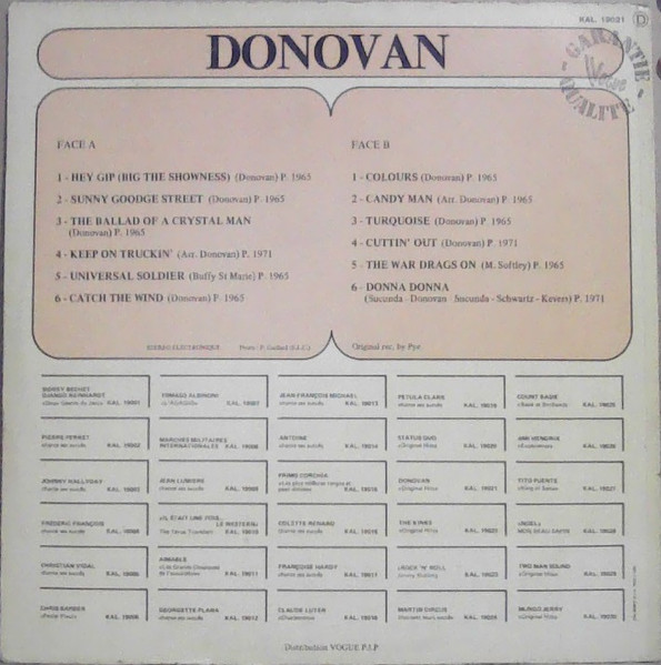 Cover zu Donovan - Original Hits | Vinyl | Rock | France