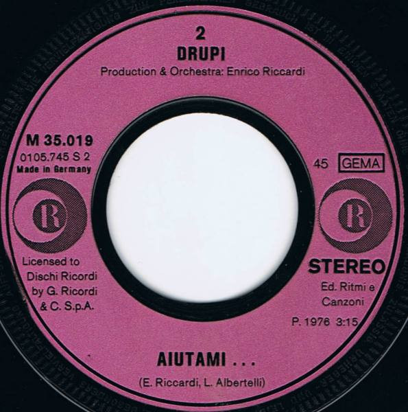 Cover zu Drupi (2) - Sambariò | 1976 | Vinyl | Rock, Pop | Germany Schallplatten Ankauf