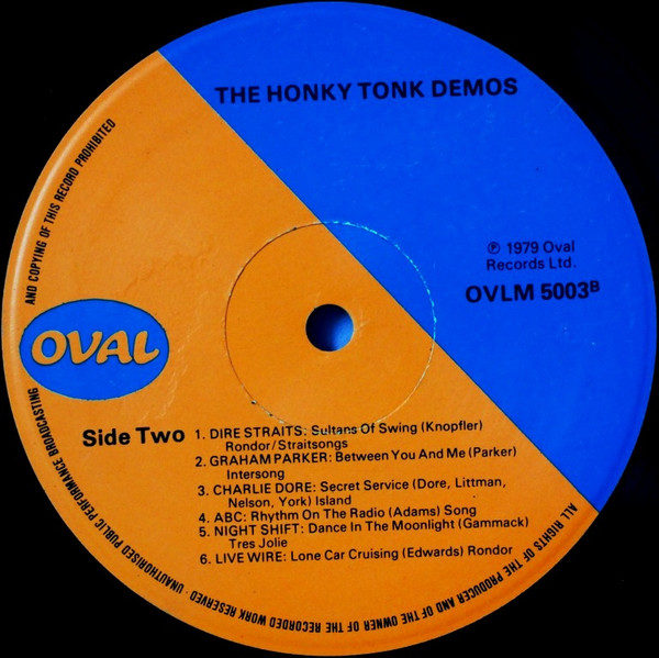 Cover zu Various - The Honky Tonk Demos | 1979 | Vinyl | Rock, Funk / Soul, Blues, Pop, Folk, World, & Country | UK