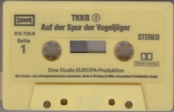 Cover zu Stefan Wolf - TKKG 8 - Auf Der Spur Der Vogeljäger | Vinyl | Non-Music, Children's | Germany Schallplatten Ankauf