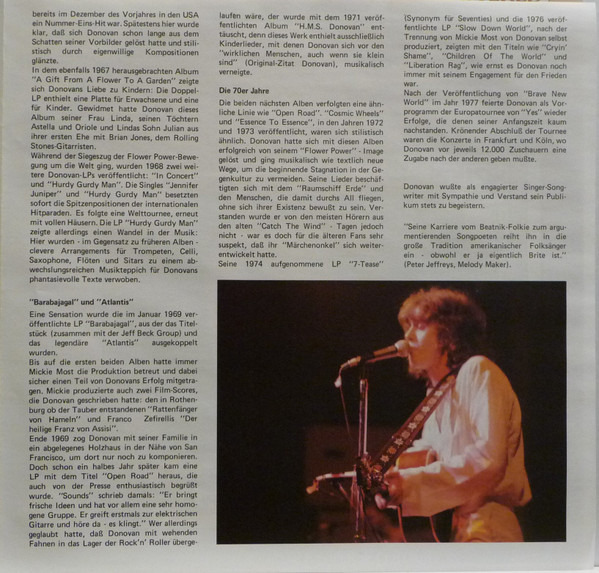 Cover zu Donovan - Starsound Collection | 1983 | Vinyl | Folk, World, & Country | Germany