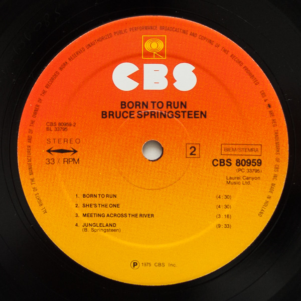 Cover zu Bruce Springsteen - Born To Run | 1975 | LP, Album, Gat | Rock | Europe