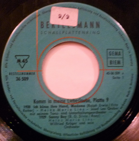 Cover zu Various - Die Schönsten Schlager Der Letzten 50 Jahre - Serie 1, Platte 9 | Vinyl | Pop | Germany