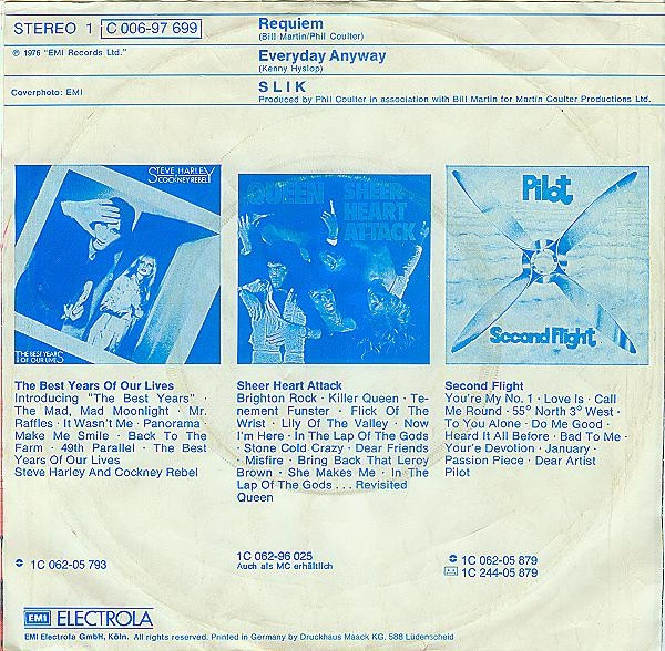 Cover zu Slik - Requiem | 1976 | 7
