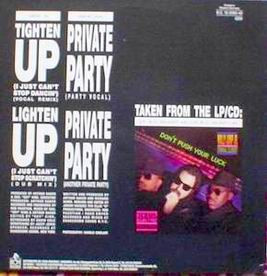 Cover zu Wally Jump Jr & The Criminal Element - Tighten Up (I Just Can't Stop Dancin') / Private Party | 1988 | Vinyl | Electronic | Germany Schallplatten Ankauf