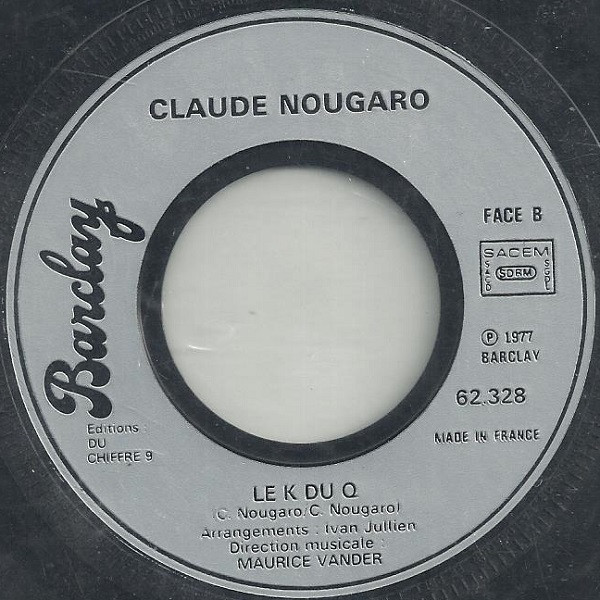 Cover zu Claude Nougaro - Mon Disque D'Été | 1977 | Vinyl | Pop | France