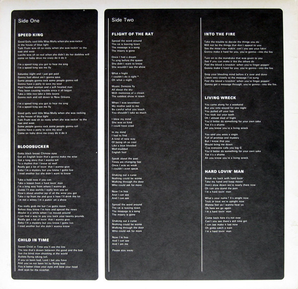 Cover zu Deep Purple - In Rock | 1970 | Vinyl, LP, Album, Stereo, Special Edition, Gat, S/Edition | Rock | Germany