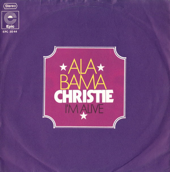 Cover zu Christie - Alabama | 1974 | Vinyl | Rock, Pop | Germany