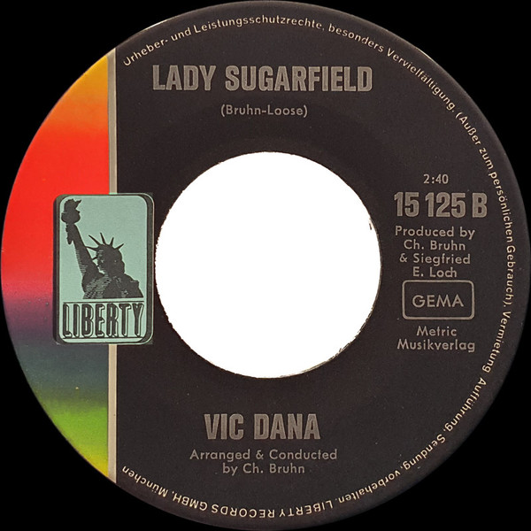 Cover zu Vic Dana - Lady Sugarfield | 1968 | Vinyl | Rock, Pop | Germany