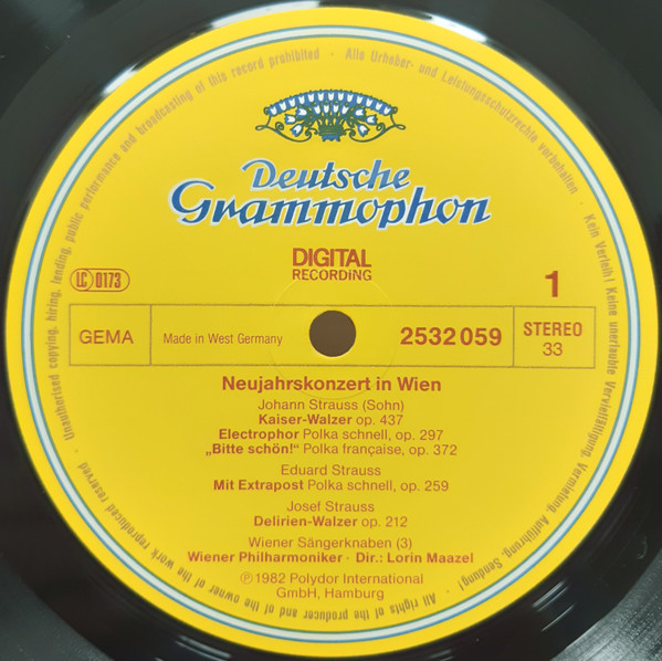 Cover zu Wiener Philharmoniker · Lorin Maazel, Die Wiener Sängerknaben - Prosit Neujahr! (Neujahrskonzert In Wien = New Year's Concert In Vienna) | 1982 | Vinyl | Classical | Germany Schallplatten Ankauf
