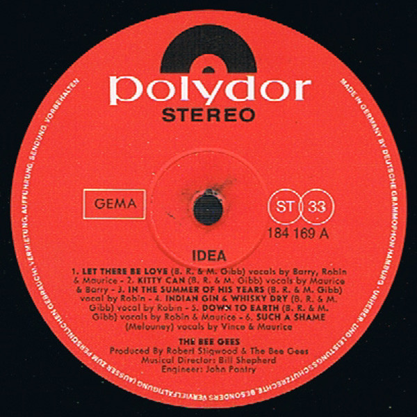 Cover zu Bee Gees - Idea | 1968 | Vinyl | Rock, Pop | Germany