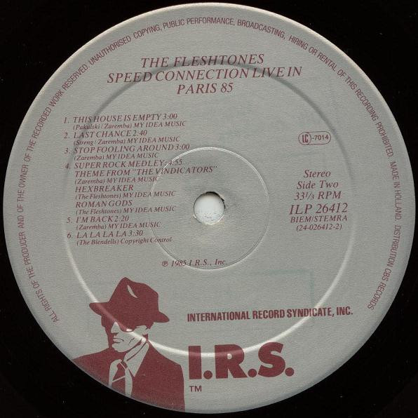 Cover zu The Fleshtones - Speed Connection Live In Paris 85 | 1985 | Vinyl | Rock | Europe
