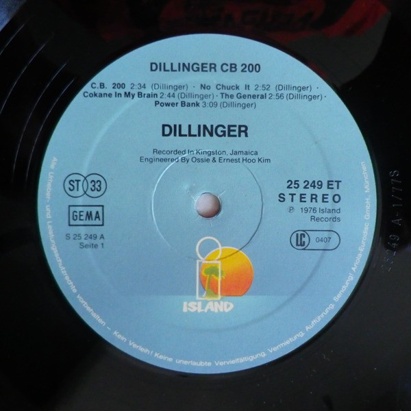 Cover zu Dillinger - C.B. 200 | LP, Album, RP | Reggae | Germany