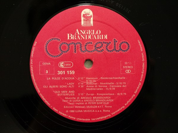 Cover zu Angelo Branduardi - Concerto | 1980 | Vinyl, LP, Stereo, Box Set | Rock, Pop, Folk, World, & Country | Germany