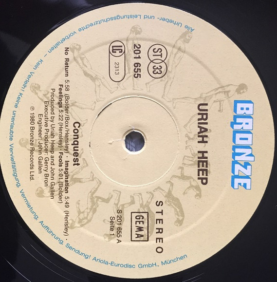 Cover zu Uriah Heep - Conquest | 1980 | Vinyl | Rock | Germany
