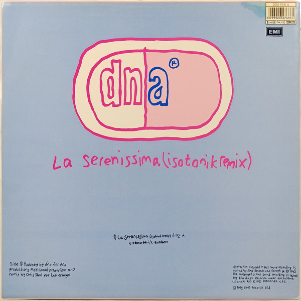 Cover zu DNA Featuring Jo Nye - Blue Love (Call My Name) (Remixes) | 1992 | Vinyl | Electronic | UK & Europe Schallplatten Ankauf
