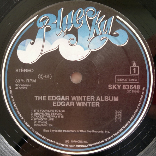 Cover zu Edgar Winter - The Edgar Winter Album | 1979 | Vinyl | Rock | Europe