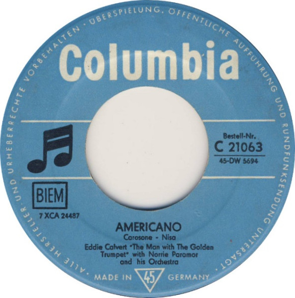 Cover zu Eddie Calvert - Americano | 1959 | Vinyl | Pop | Germany Schallplatten Ankauf